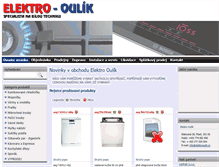 Tablet Screenshot of elektrooulik.cz